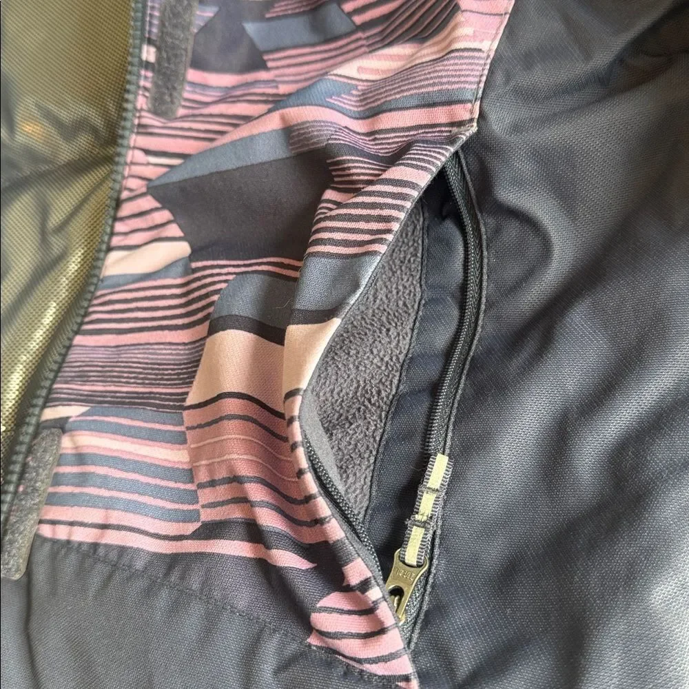 Columbia Blue Purple Patterned Omni-Heat Ski Outdoors Winter Jacket Size M 10/12